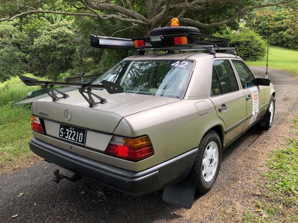 A car participating in the QLD Variety Bash